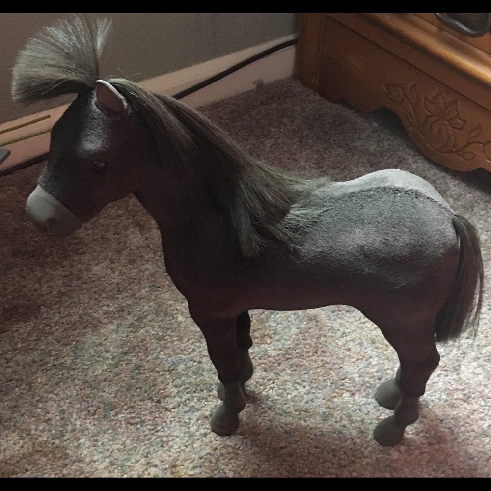 American doll girl horse